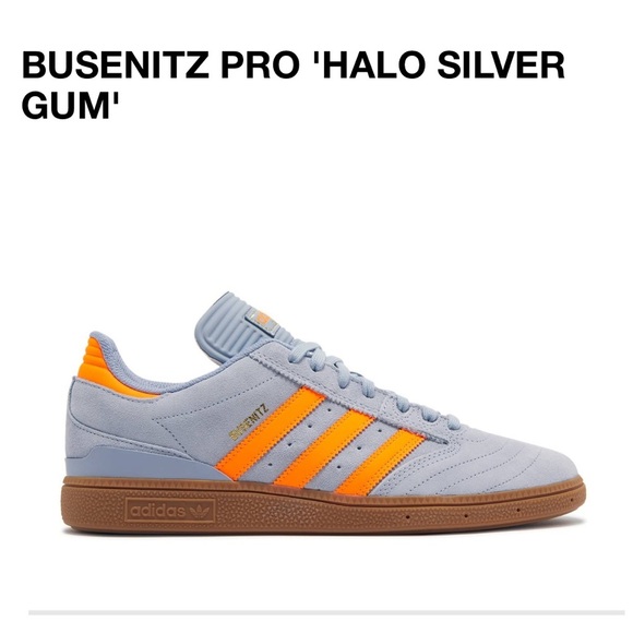 🔥Adidas Busenitz Skateboard Pro Halo Silver Gum Sneakers limited EDiTON sz14 - Picture 1 of 17